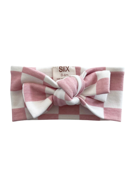 Big Knot Bow | Strawberry Shortcake Checkerboard - PREORDER