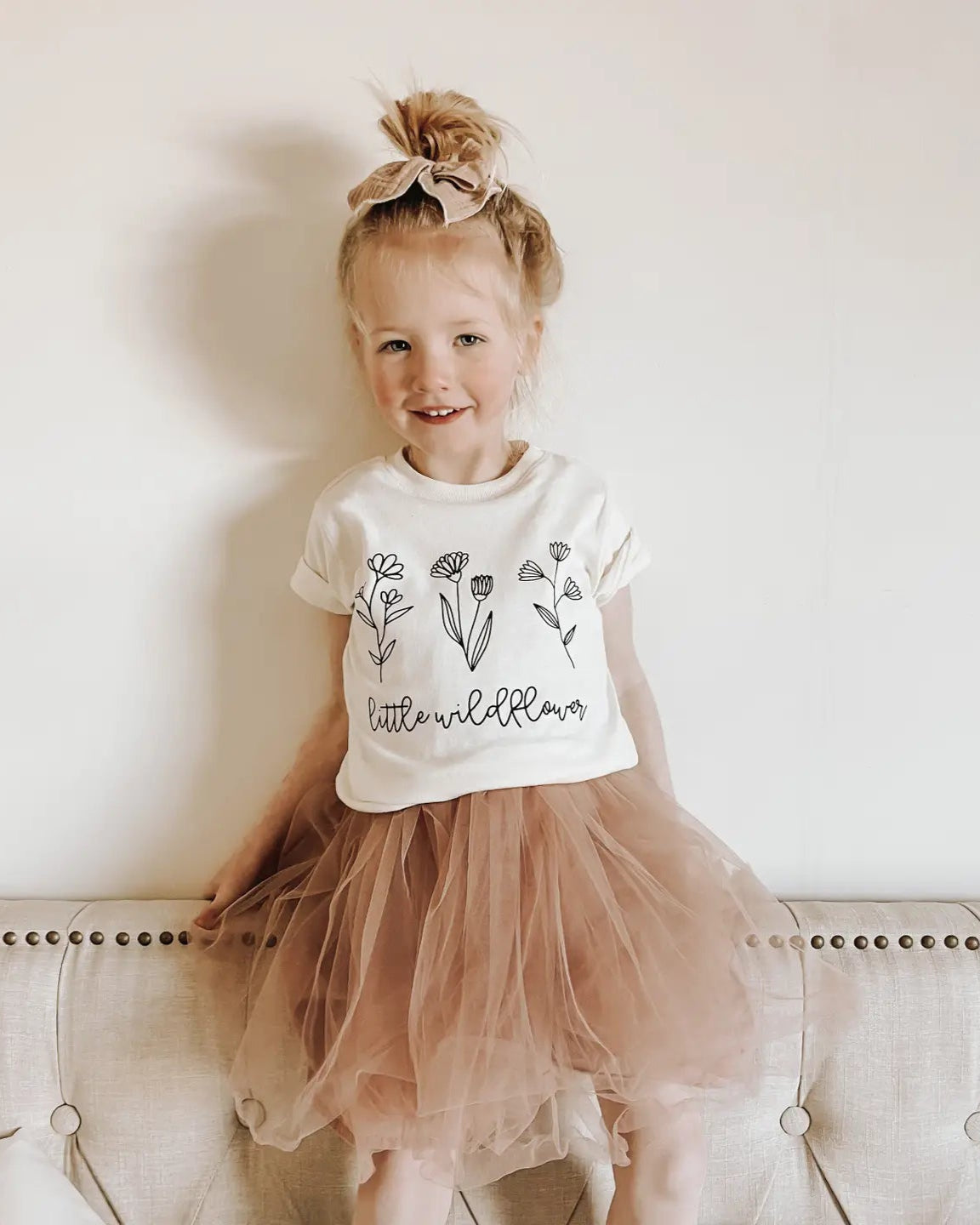 Cotton Bodysuit or Tee | Little Wildflower - PREORDER