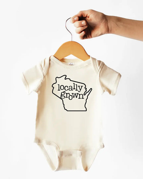 Locally Grown Cotton Bodysuit or Tee | Wisconsin - PREORDER
