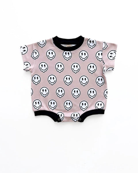 Short Sleeve Bubble Romper | Electric Drippy - PREORDER