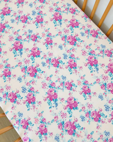 Stretch Crib Sheet | Garden Secrets - PREORDER