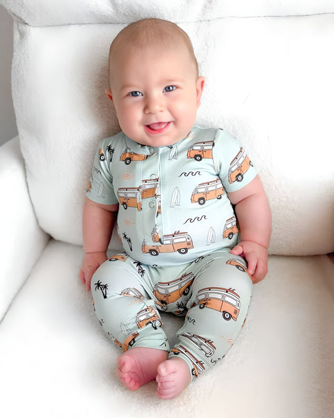 Bamboo Pants Jumpsuit | Retro Beach - PREORDER