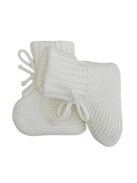 Knit Booties | White - PREORDER