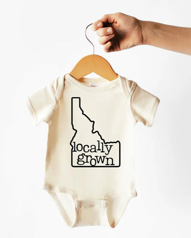 Locally Grown Cotton Bodysuit or Tee | Idaho - PREORDER