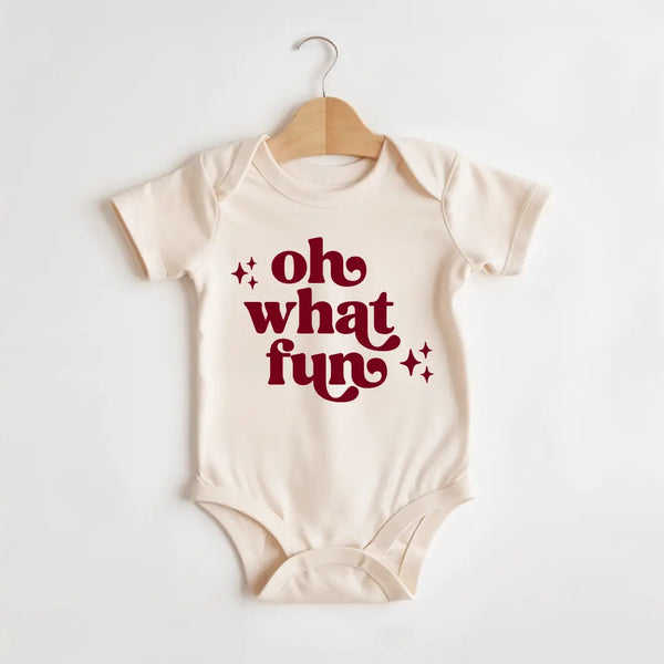 Cotton Bodysuit or Tee | Oh What Fun - PREORDER