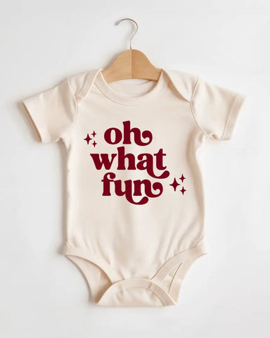 Cotton Bodysuit or Tee | Oh What Fun - PREORDER