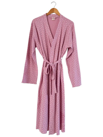 Organic Pointelle Women's Robe | Pink Flower - PREORDER