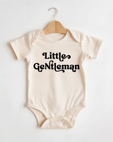 Cotton Bodysuit or Tee | Little Gentleman - PREORDER