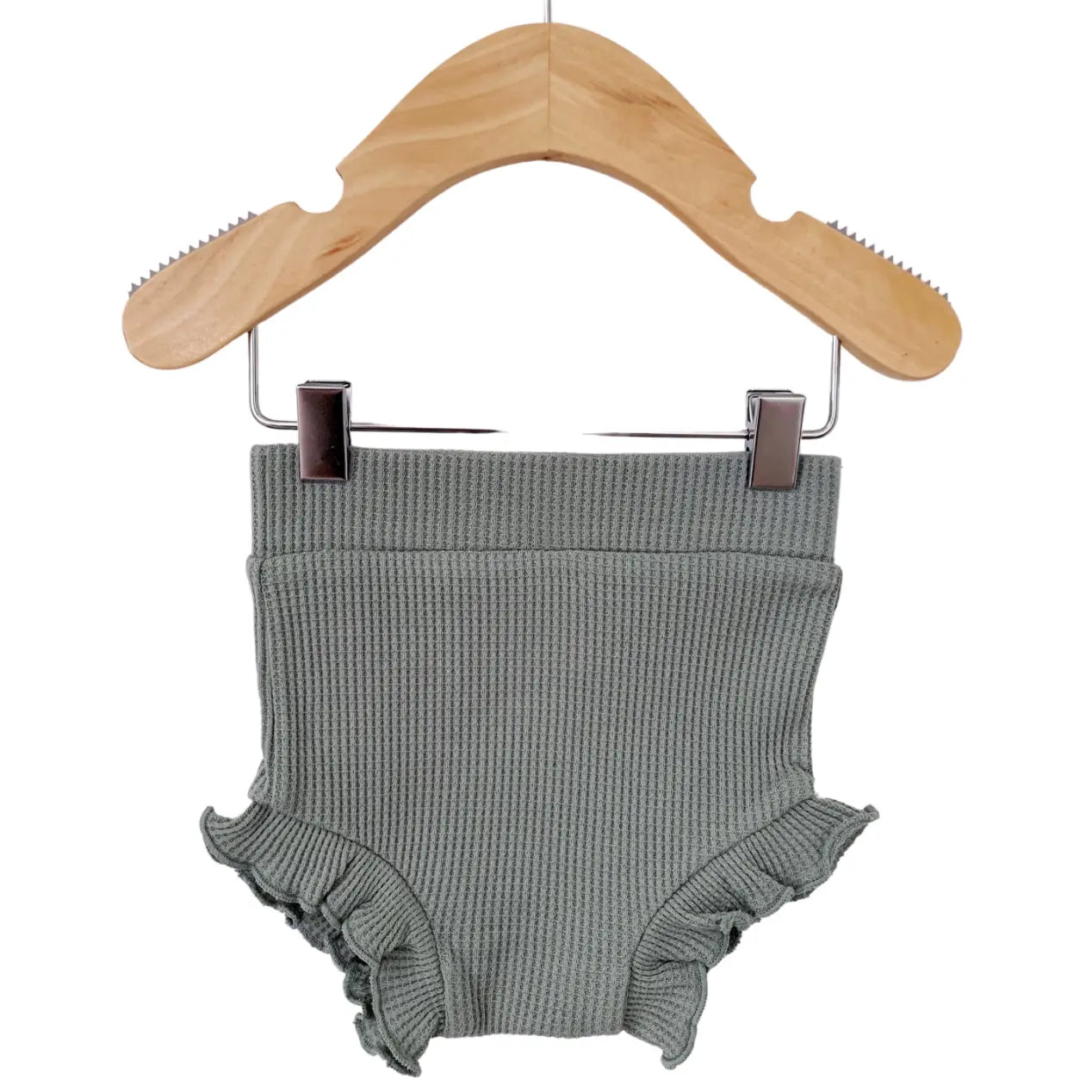 Waffle Ruffle Bloomer | Mountain Green - PREORDER