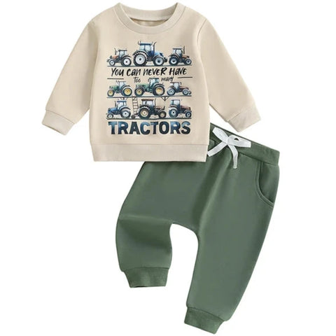 Never too Many Tractors Jogger Outfit - PREORDER