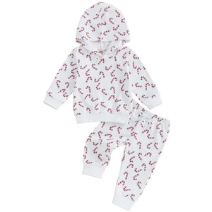 Candy Canes Hooded Jogger Outfit - PREORDER