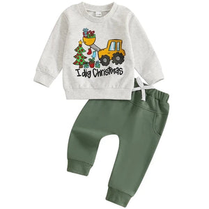 I Dig Christmas Jogger Outfit - PREORDER