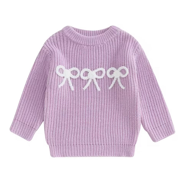 Perfect Bows Knit Sweaters & Rompers (4 Colors) - PREORDER