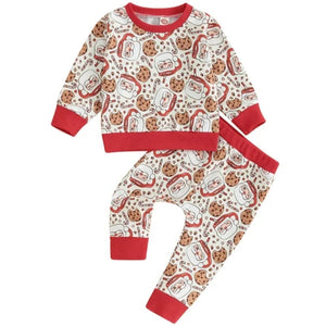 Santas Milk & Cookies Jogger Outfit - PREORDER