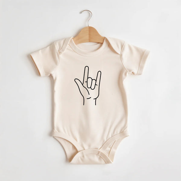Cotton Bodysuit or Tee | I Love You - PREORDER