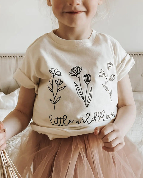 Cotton Bodysuit or Tee | Little Wildflower - PREORDER