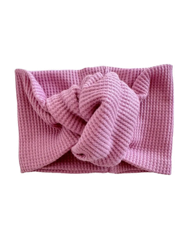 Waffle Turban Bow | Lavender - PREORDER