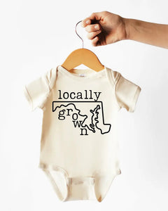 Locally Grown Cotton Bodysuit or Tee | Maryland - PREORDER