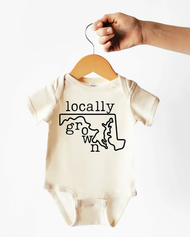 Locally Grown Cotton Bodysuit or Tee | Maryland - PREORDER