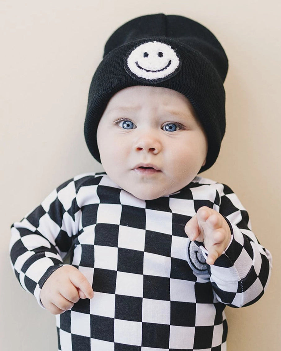 Smiley Beanie | Black - PREORDER