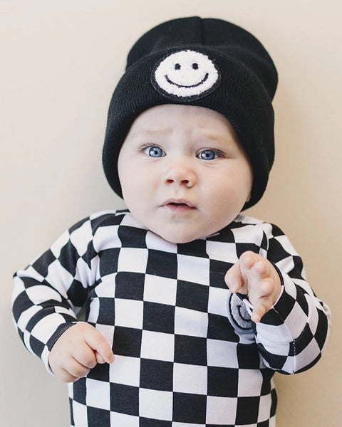 Smiley Beanie | Black - PREORDER