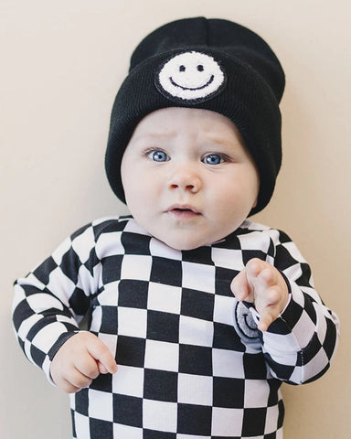 Smiley Beanie | Black - PREORDER