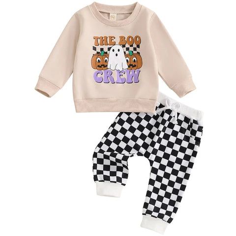 The Boo Crew Checkered Jogger Outfit - PREORDER