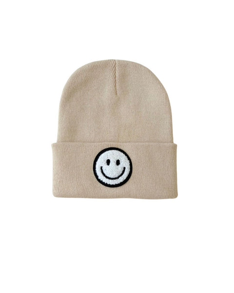 Smiley Beanie | Beige - PREORDER