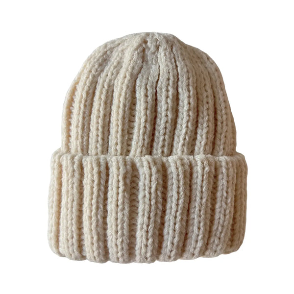 Baby's First Hat | Chunky Knit Bone - PREORDER
