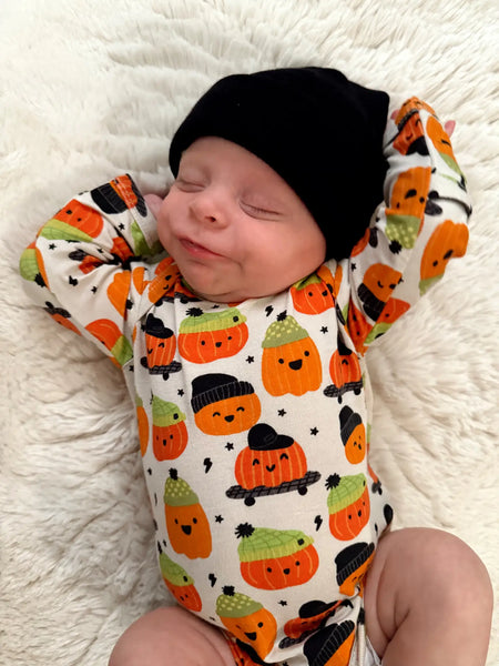Long Sleeve Bodysuit | Pumpkin Buds - PREORDER