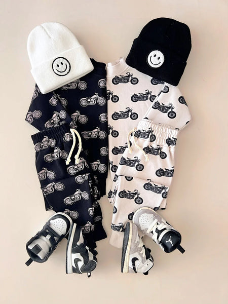 Top & Pants Set | Born to Ride White - PREORDER