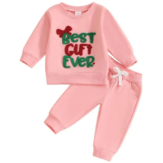 Girly Best Gift Ever Jogger Outfit - PREORDER