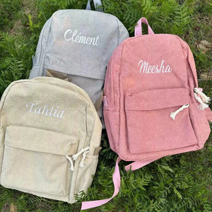 Thread *CUSTOM* Solid Corduroy Backpacks (6 Colors)