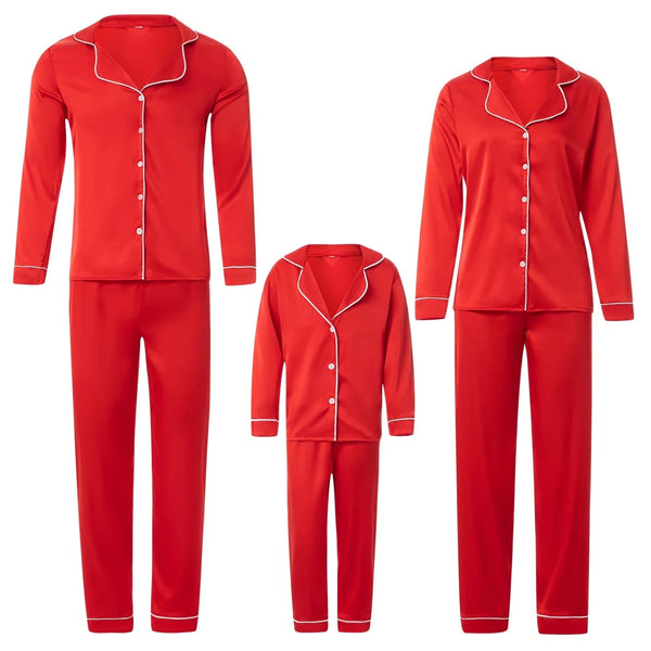 Solid Red Matching Pajamas - PREORDER