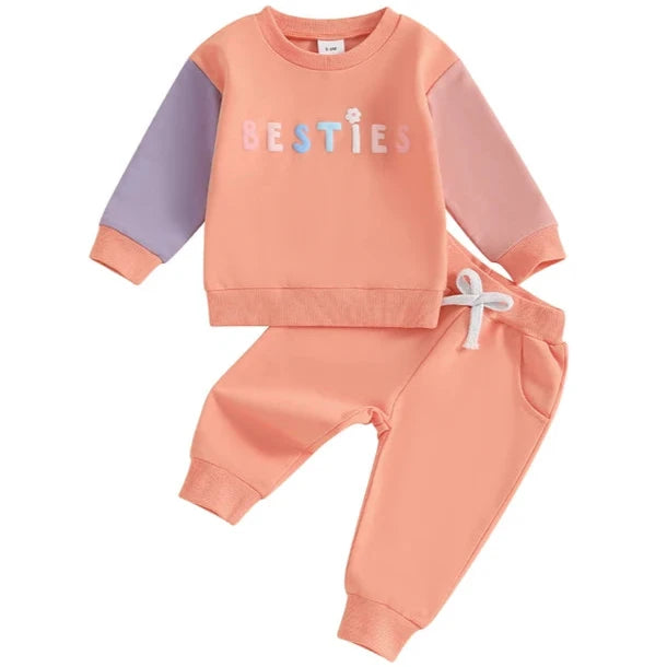 Besties Three Tone Jogger Outfit - PREORDER