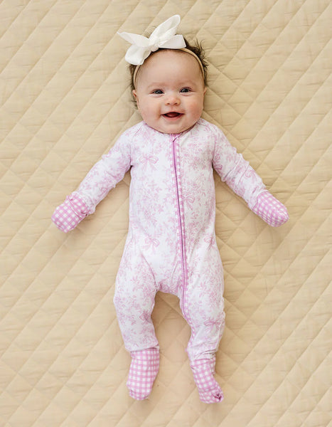 Bamboo Zip Romper | Petal Whimsy - PREORDER