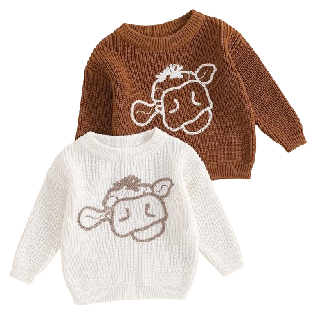 MOOOdy Knit Sweaters (2 Colors) - PREORDER