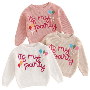 Its My Party Sweaters (3 Colors) - PREORDER