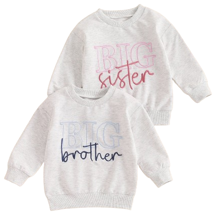 Big Sister & Brother Pullovers - PREORDER