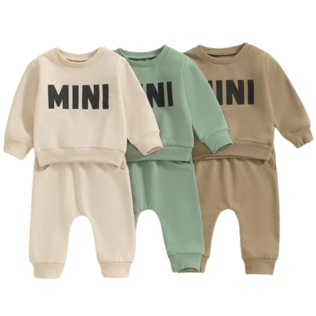 Solid MINI Jogger Outfits (3 Colors) - PREORDER