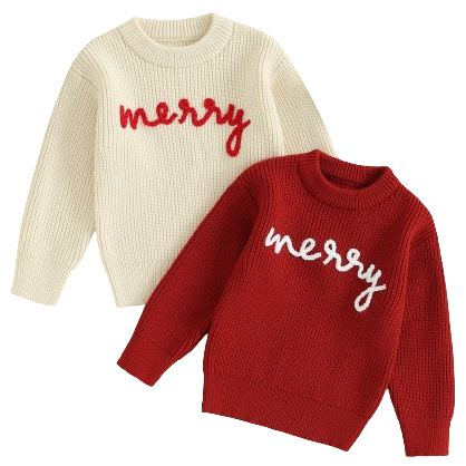 Merry Knit Sweaters (2 Colors) - PREORDER