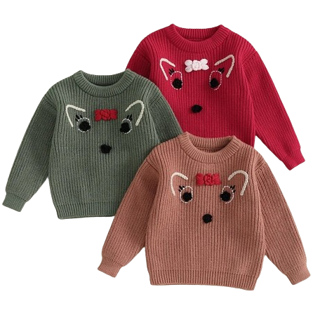 Girly Deer Sweaters (3 Colors) - PREORDER