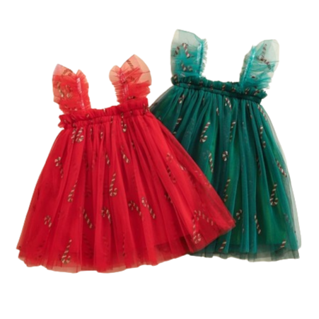 Candy Canes Tutu Dresses (2 Colors) - PREORDER