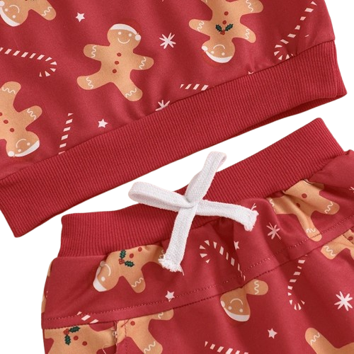 Gingerbreads & Candy Canes Jogger Outfit - PREORDER