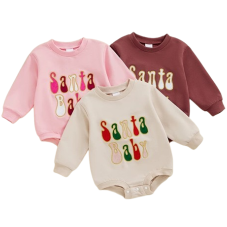 Santa Baby Rompers (3 Colors) - PREORDER