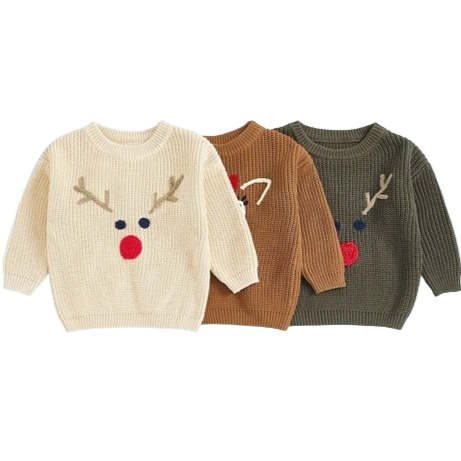 Little Deer Sweaters (3 Colors) - PREORDER