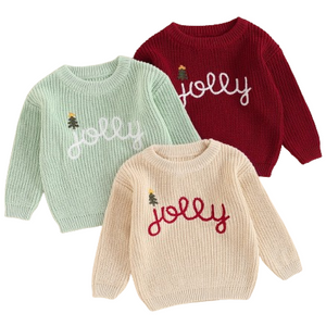 Jolly Christmas Tree Knit Sweaters (3 Colors) - PREORDER