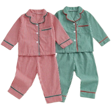 Christmas Plaid Pajamas (2 Colors) - PREORDER