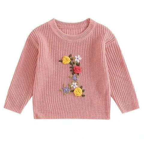 ONE Floral Knit Sweater - PREORDER