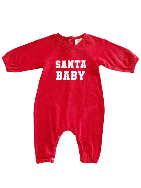 Long Sleeve Jumpsuit | Santa Baby - PREORDER